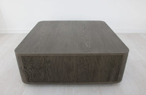 Zeugma Lena Modern Dark Grey Square Coffee Table - Solid Wood, 48”X48”, No Assembly, 200lb Capacity  Solid Wood Lena Coffee Table