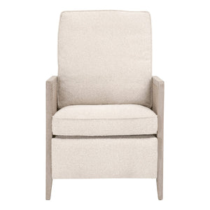 Essentials For Living Leone Recliner: Casual Elegance Meets Everyday Comfort With High-performance Upholstery & Style Livesmart Gellar,Linen,Natural Gray Oak,Cane Solid Oak Wood,Rattan 6696.Lglin/Ng