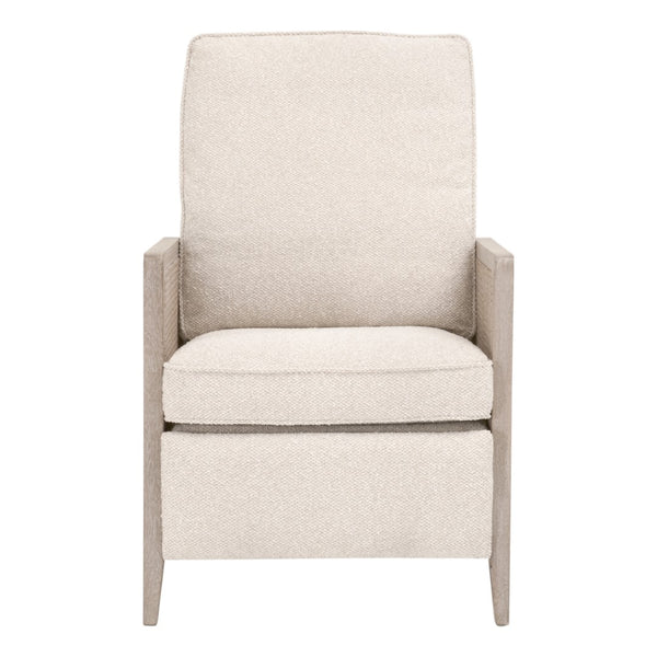 Essentials For Living Leone Recliner: Casual Elegance Meets Everyday Comfort With High-performance Upholstery & Style Livesmart Gellar,Linen,Natural Gray Oak,Cane Solid Oak Wood,Rattan 6696.Lglin/Ng