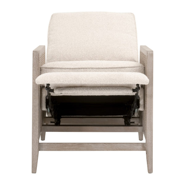 Essentials For Living Leone Recliner: Casual Elegance Meets Everyday Comfort With High-performance Upholstery & Style Livesmart Gellar,Linen,Natural Gray Oak,Cane Solid Oak Wood,Rattan 6696.Lglin/Ng