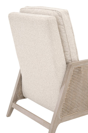 Essentials For Living Leone Recliner: Casual Elegance Meets Everyday Comfort With High-performance Upholstery & Style Livesmart Gellar,Linen,Natural Gray Oak,Cane Solid Oak Wood,Rattan 6696.Lglin/Ng