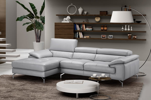 Liam Premium Leather Sectional with Left-Hand Chaise - Modern Comfort & Stylish Design for Any Room