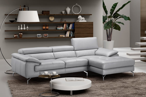 Liam Premium Leather Sectional Sofa with Left-Facing Chaise – Stylish Comfort & Modern Design