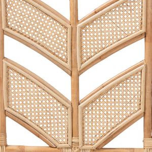 Bali & Pari Liang Handcrafted Rattan Arched Headboard Bohemian Coastal Bedroom Accent