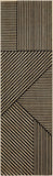 Linea Onyx Geometric Runner Rug 2'4