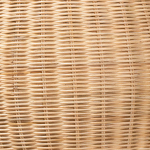 Bali & Pari Lizzie Handwoven Rattan Floor Lamp Bohemian Sculptural Dual Socket