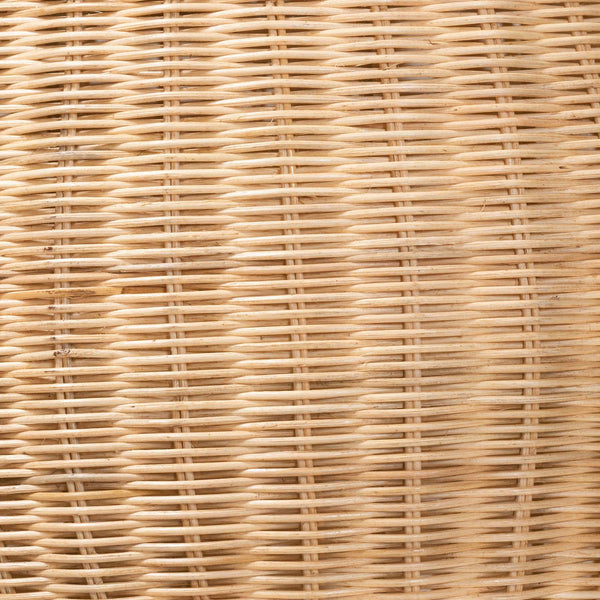 Bali & Pari Lizzie Handwoven Rattan Floor Lamp Bohemian Sculptural Dual Socket