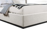 Logan Beige Linen Textured Fabric King Bed LoganBeige-K Meridian Furniture