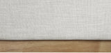 Logan Cream Linen Textured Fabric King Bed LoganCream-K Meridian Furniture