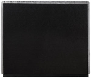 Logan Grey Linen Textured Fabric Full Bed LoganGrey-F Meridian Furniture