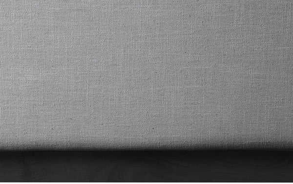 Logan Grey Linen Textured Fabric Full Bed LoganGrey-F Meridian Furniture