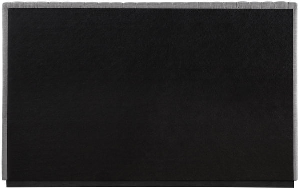 Logan Grey Linen Textured Fabric King Bed LoganGrey-K Meridian Furniture