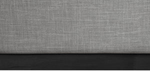 Logan Grey Linen Textured Fabric King Bed LoganGrey-K Meridian Furniture