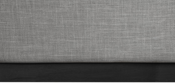Logan Grey Linen Textured Fabric King Bed LoganGrey-K Meridian Furniture