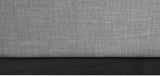 Logan Grey Linen Textured Fabric King Bed LoganGrey-K Meridian Furniture