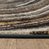 Karastan Rugs Milestones by Drew & Jonathan Home Logan Machine Woven Polyester Area Rug Taupe 9' 6" x 12' 11"