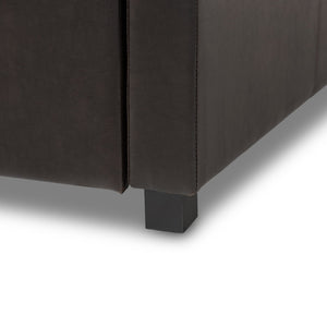 Baxton Studio Baxton Studio London Brown Faux Leather Arched Daybed & Trundle - Stylish Space-Saving Solution! London-Brown-Daybed
