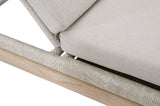 Essentials for Living Loom Outdoor Chaise Lounge 6823.WTA/PUM/GT Taupe & White Flat Rope, Performance Pumice, Gray Teak