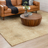 Karastan Rugs Bowen By Drew & Jonathan Home Lost City Machine Made Knitted Polyester Transitional Area Rug Khaki 8' x 10'