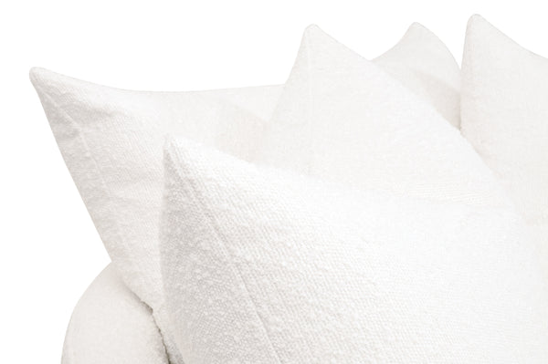 Essentials for Living Lourne Grand Swivel Sofa Chair 6644.BOU-SNO Performance Boucle Snow