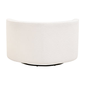 Lourne Petite Swivel Sofa Chair LiveSmart Boucle-Snow 6644-P.BOU-SNO Essentials for Living