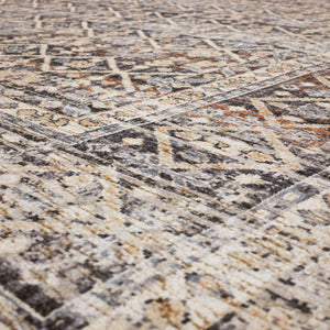 Karastan Rugs Zula Luanda Machine Woven Printed Polyester Area Rug Slate 8' x 10'