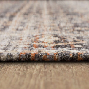 Karastan Rugs Zula Luanda Machine Woven Printed Polyester Area Rug Slate 8' x 10'