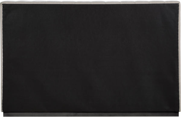 Lucia Beige Linen Textured Fabric King Bed LuciaBeige-K Meridian Furniture