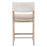Essentials for Living Lucia Counter Stool 6810CS.WTR/LGRY/NG White Rattan, Light Gray, Natural Gray Mahogany
