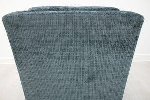 Zeugma Luna Swivel Chair In Aegean Blue Green Velvet - 360° Rotation, Luxurious Design, Fully Assembled Comfort   Nc6102 Luna Aegean