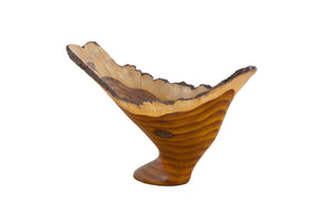 Phillips Collection Burled Decorative Vase – Modern Organic Charm in Durable Composite for Stylish Home Accents Faux Bois M011015