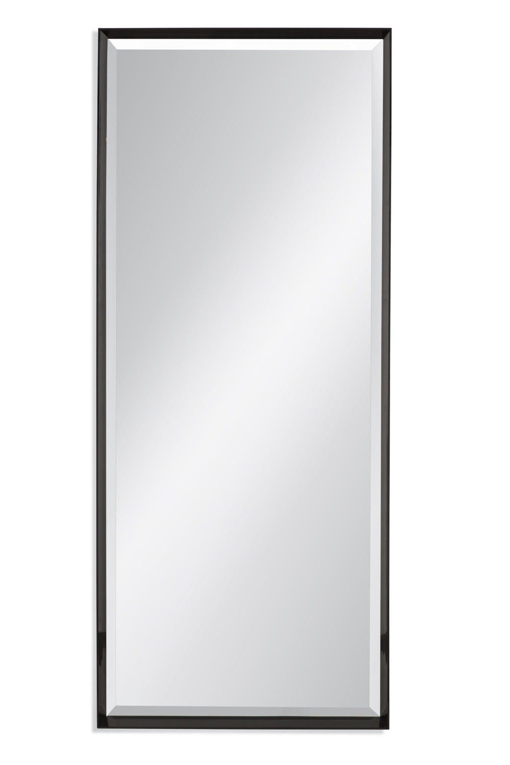 Basset Mirror Driessen Floor Mirror: Sleek Black Lacquer Design For Modern Elegance And Versatile Home Decor Style Black Wood,Mirror Glass M4382b