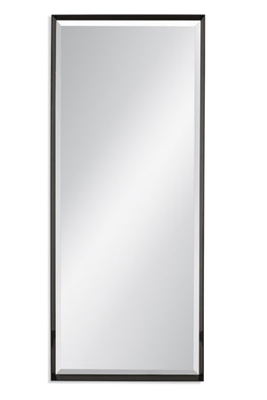 Basset Mirror Driessen Floor Mirror: Sleek Black Lacquer Design For Modern Elegance And Versatile Home Decor Style Black Wood,Mirror Glass M4382b