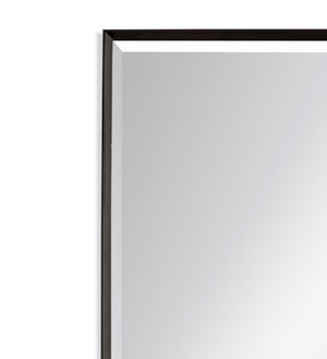 Basset Mirror Driessen Floor Mirror: Sleek Black Lacquer Design For Modern Elegance And Versatile Home Decor Style Black Wood,Mirror Glass M4382b