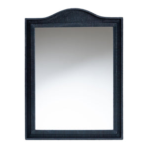 Bali & Pari Lailan Handwoven Grasscloth Wall Mirror for Coastal Bohemian Home Decor