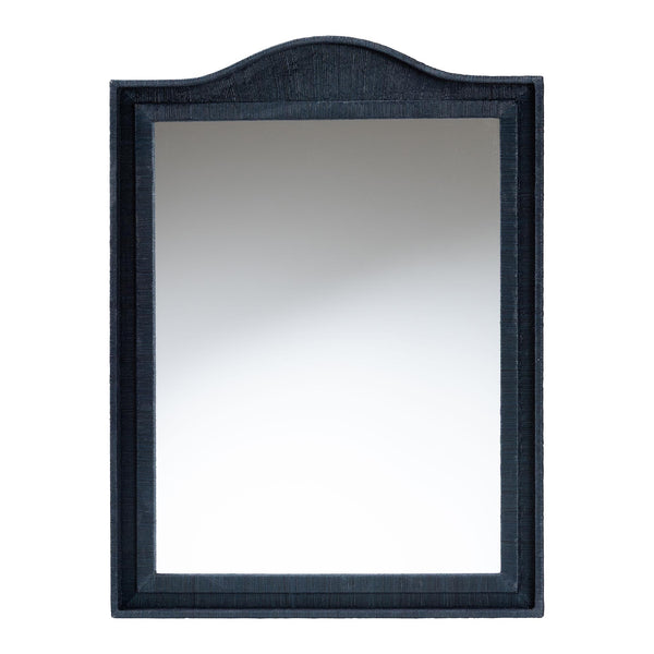 Bali & Pari Lailan Handwoven Grasscloth Wall Mirror for Coastal Bohemian Home Decor