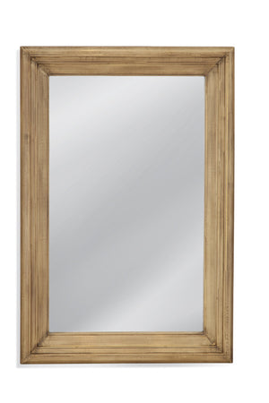 Basset Mirror Geoffrey Wall Mirror: Elegant Rectangular Brass Clad Frame With Clear Mirror For Stunning Decor Gold Metal M4521