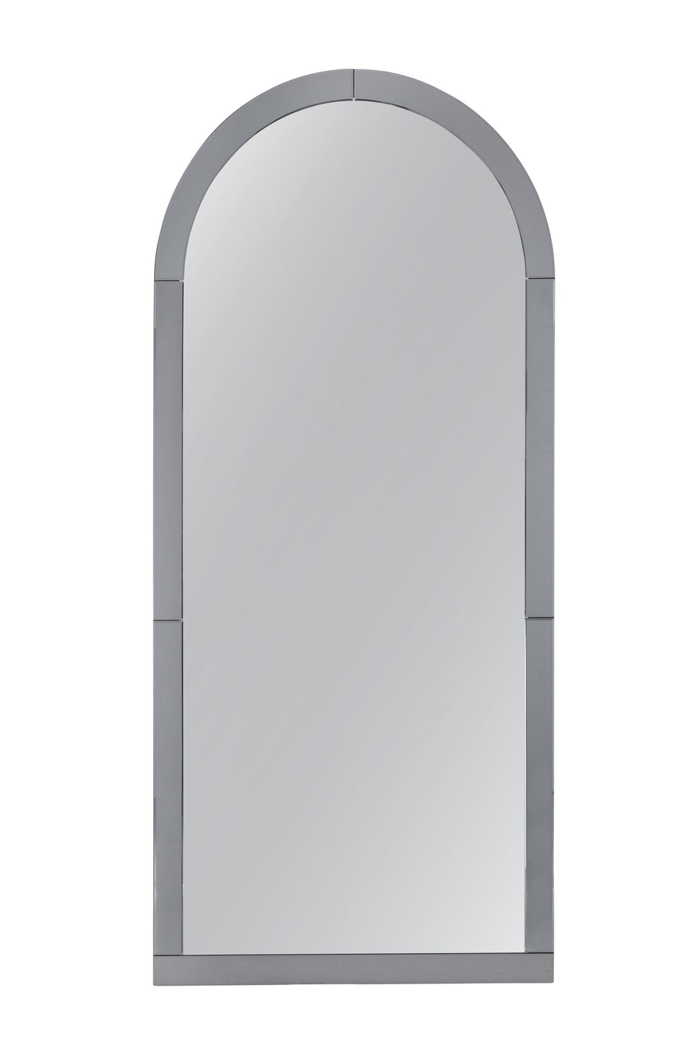 Basset Mirror Tiger Eye Floor Mirror - Sleek Arched Design With Smoked Frame For Contemporary Luxury Home Decor Silver Mirror,Mirror Glass M4937