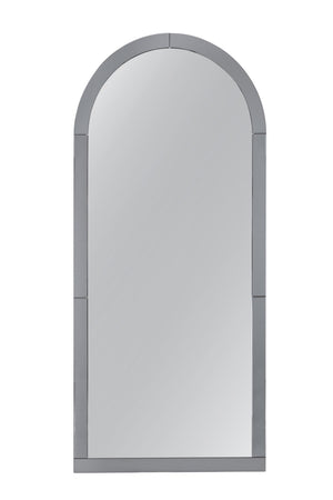 Basset Mirror Tiger Eye Floor Mirror - Sleek Arched Design With Smoked Frame For Contemporary Luxury Home Decor Silver Mirror,Mirror Glass M4937