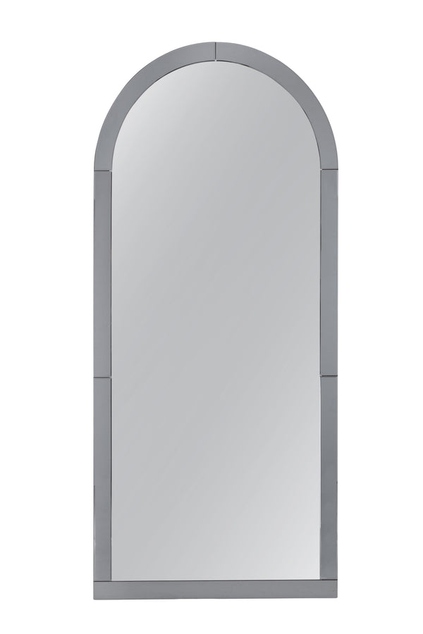 Basset Mirror Tiger Eye Floor Mirror - Sleek Arched Design With Smoked Frame For Contemporary Luxury Home Decor Silver Mirror,Mirror Glass M4937
