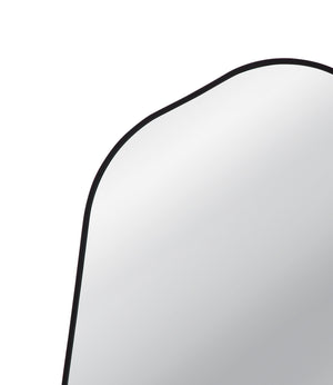 Basset Mirror Karaniya Wall Mirror - Asymmetrical Black Frame Accent To Elevate Your Home Decor In Style Black Wood,Mirror Glass M4953