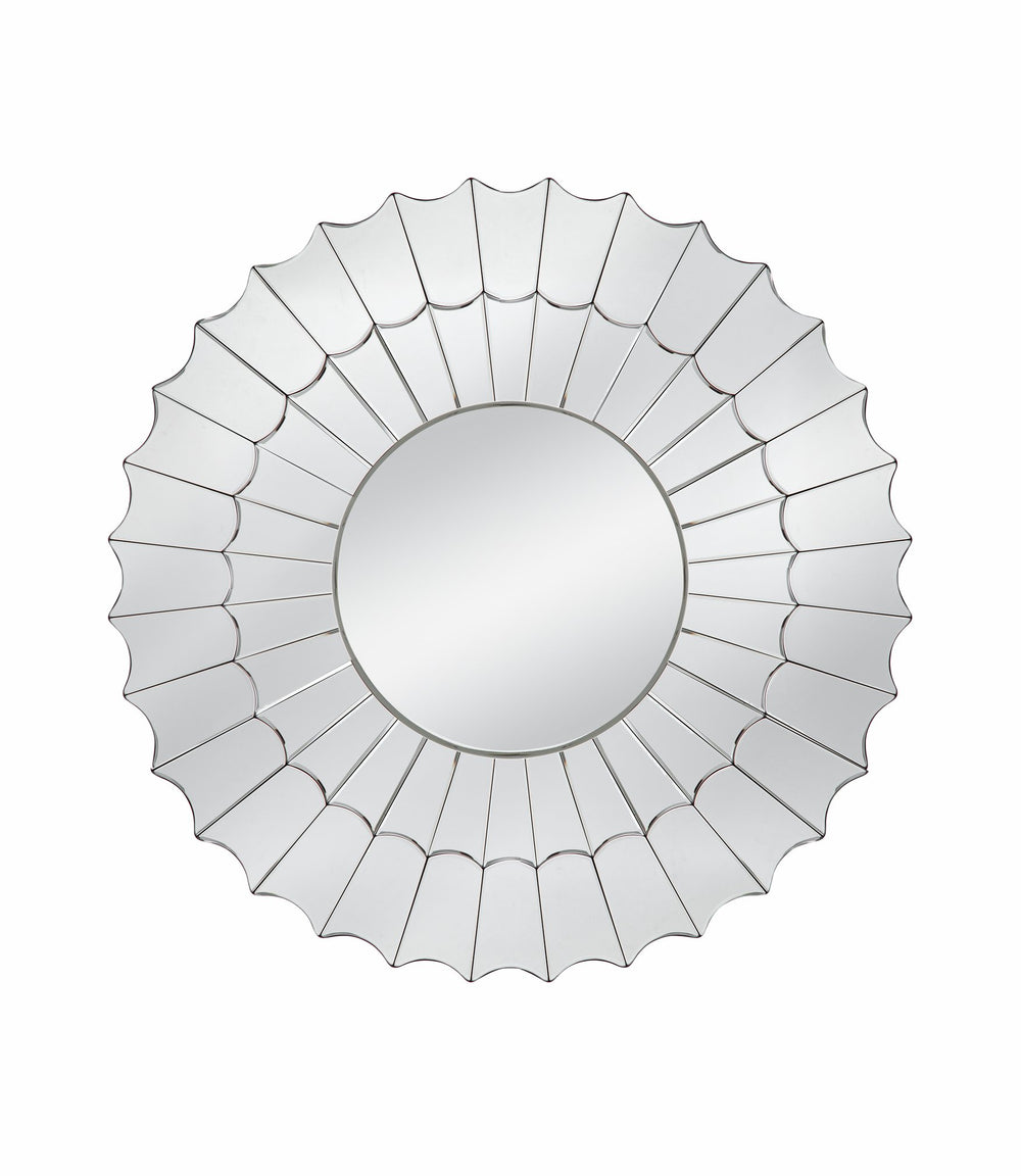 Basset Mirror Stringer Wall Mirror - Elegant Round Design With Sleek Silver Finish For Timeless Home Decor Charm Silver Mirror,Mirror Glass M4984