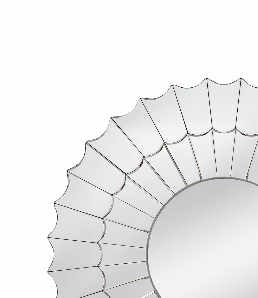 Basset Mirror Stringer Wall Mirror - Elegant Round Design With Sleek Silver Finish For Timeless Home Decor Charm Silver Mirror,Mirror Glass M4984