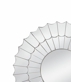 Basset Mirror Stringer Wall Mirror - Elegant Round Design With Sleek Silver Finish For Timeless Home Decor Charm Silver Mirror,Mirror Glass M4984