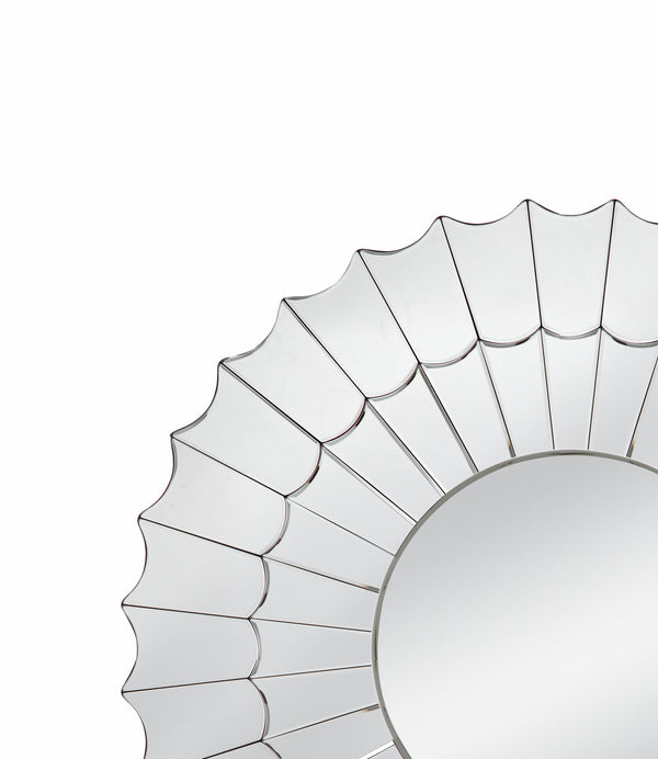 Basset Mirror Stringer Wall Mirror - Elegant Round Design With Sleek Silver Finish For Timeless Home Decor Charm Silver Mirror,Mirror Glass M4984