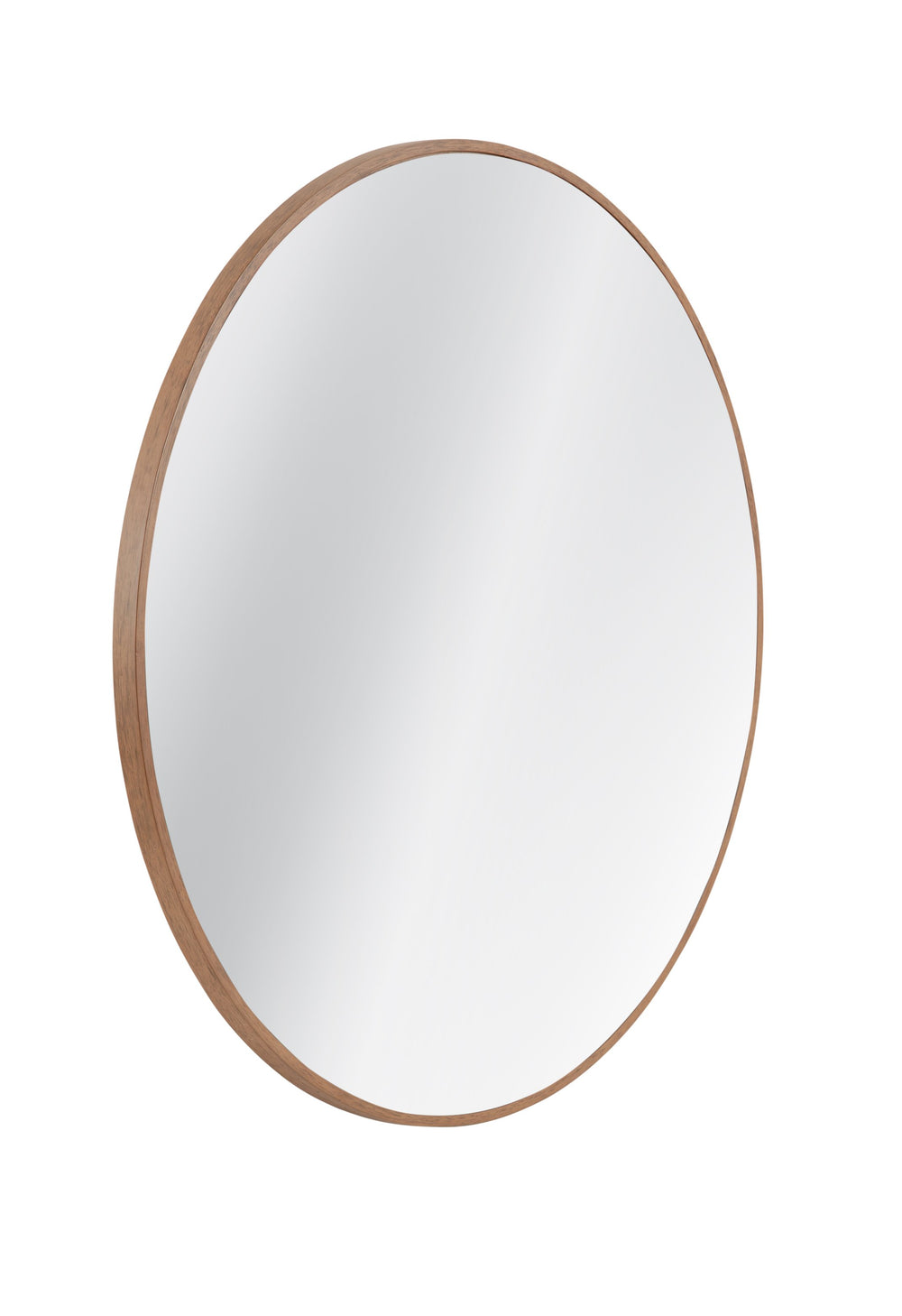 Basset Mirror Florets Round Wall Mirror: Timeless Pine Wood Frame For Modern Boho Chic Home Decor Accent Piece Brown Wood,Mirror Glass M5043
