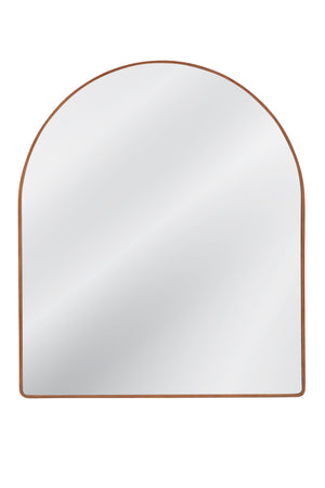 Basset Mirror Hazel Arched Mantel Mirror – Elegant Pine Wood Frame, Timeless Design For A Chic Home Accent Brown Wood,Mirror Glass M5044