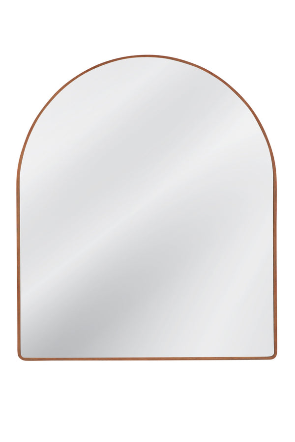 Basset Mirror Hazel Arched Mantel Mirror – Elegant Pine Wood Frame, Timeless Design For A Chic Home Accent Brown Wood,Mirror Glass M5044