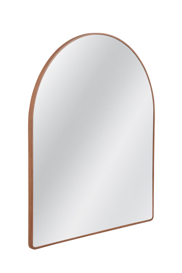 Basset Mirror Hazel Arched Mantel Mirror – Elegant Pine Wood Frame, Timeless Design For A Chic Home Accent Brown Wood,Mirror Glass M5044