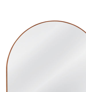 Basset Mirror Hazel Arched Mantel Mirror – Elegant Pine Wood Frame, Timeless Design For A Chic Home Accent Brown Wood,Mirror Glass M5044